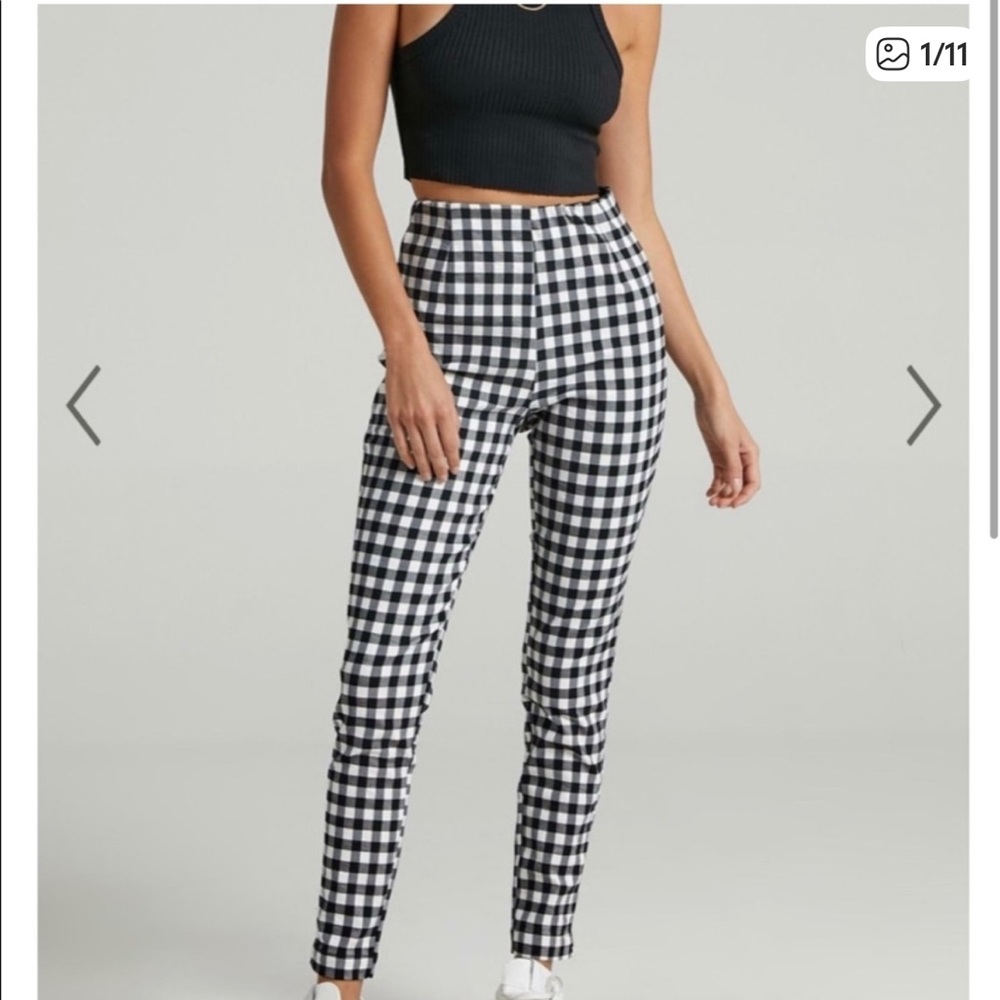 Showpo. Ankle Grazer Skinny Pant Houndstooth Gingham
